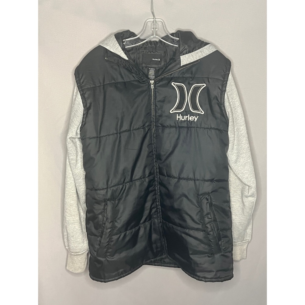 Hurley Black and Gray Men's Jacket